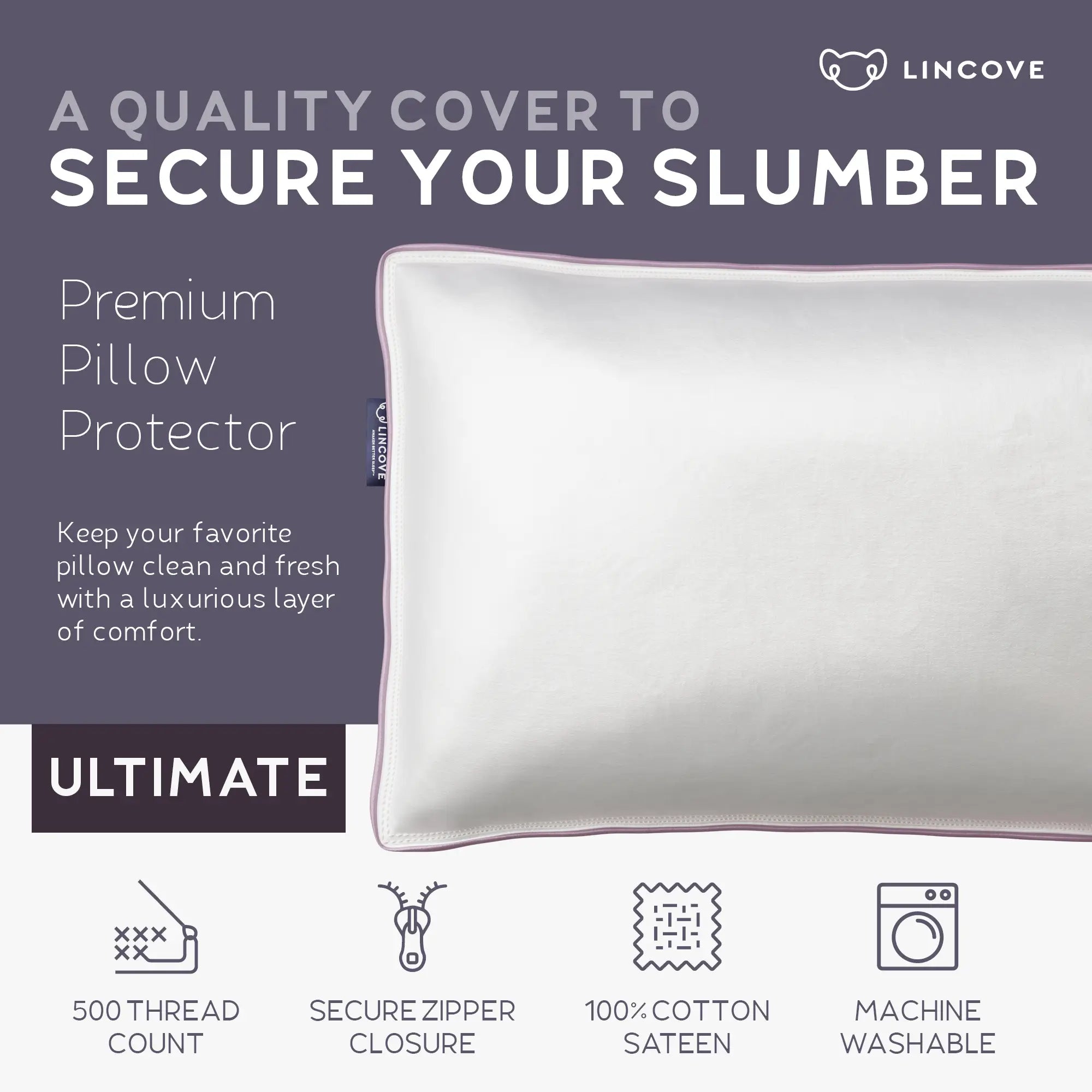The Guardian™ 100% Cotton Pillow Protector