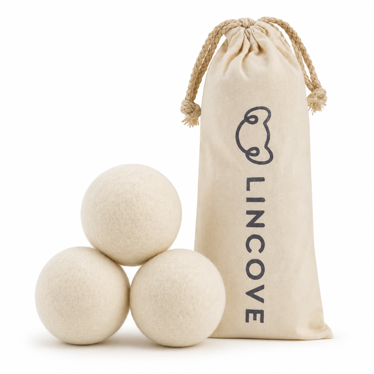 The Launder™ 100% Organic Wool Dryer Balls