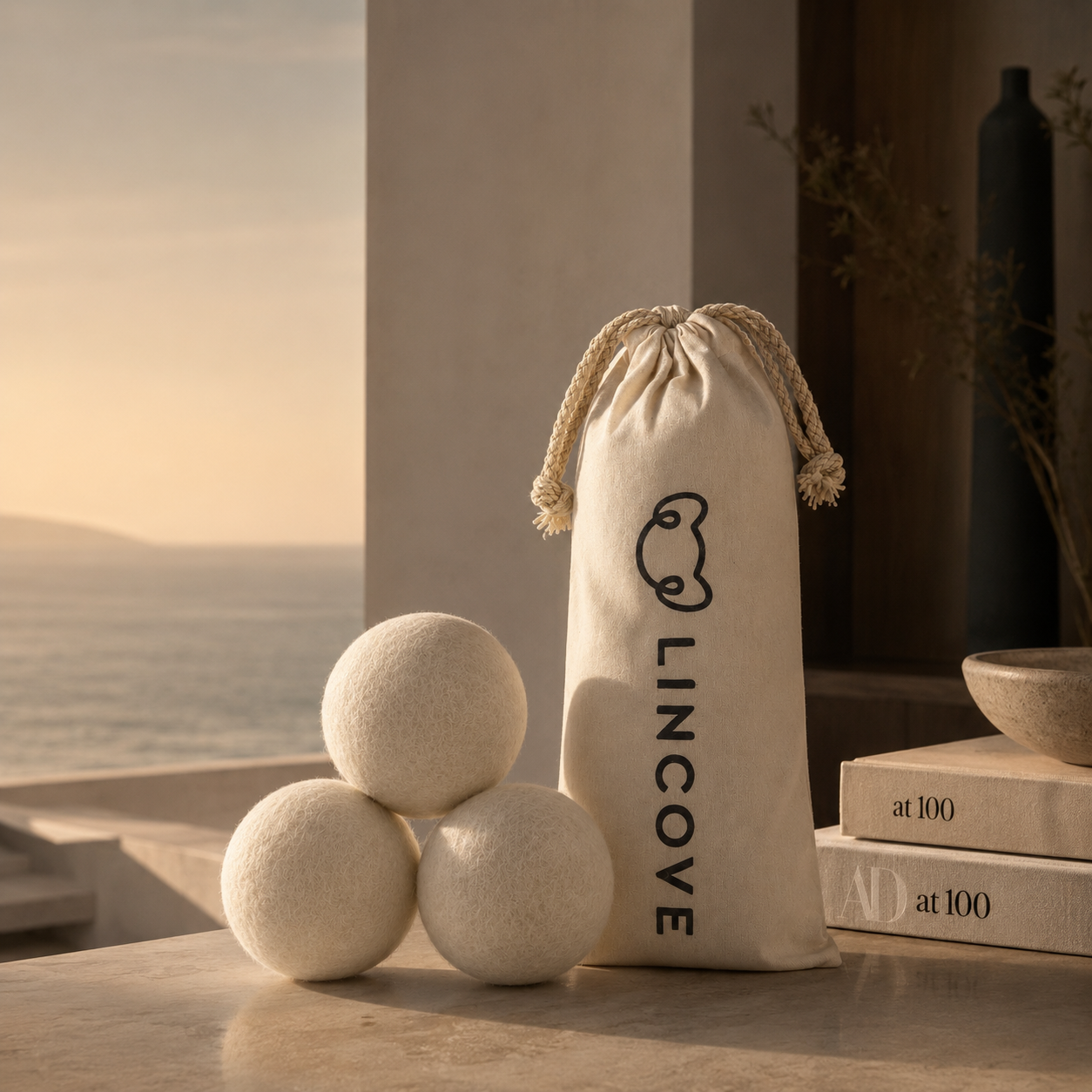 The Launder™ 100% Organic Wool Dryer Balls