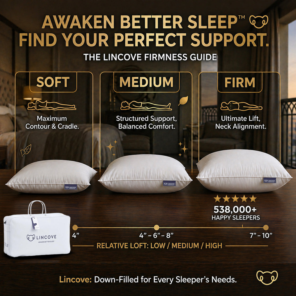 The Reserve™ 100% Down Pillow